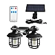 Lampa solara dubla 182LED cu senzor de miscare 3 moduri de iluminare telecomanda Lampa solara dubla 182LED cu senzor de miscare 3 moduri de iluminare telecomanda