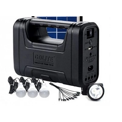 Kit solar GD Lite 1 dotat cu dispozitive USB cu 3 becuri LED si acumulator de mare capacitate HA Kit solar GD Lite 1 dotat cu dispozitive USB cu 3 becuri LED si acumulator de mare capacitate HA