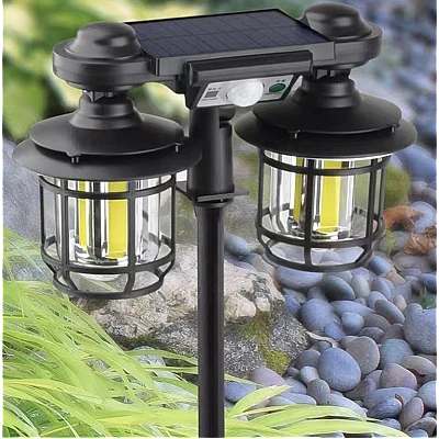 Lampa solara dubla cu senzor solar si telecomanda 20w 500 lumeni trei moduri de functionare Lampa solara dubla cu senzor solar si telecomanda 20w 500 lumeni trei moduri de functionare