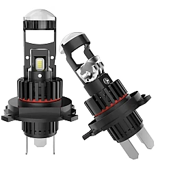 Set 2 becuri led cu lupa pro H4 LED K88 280w 12V 6500k 28000 LM