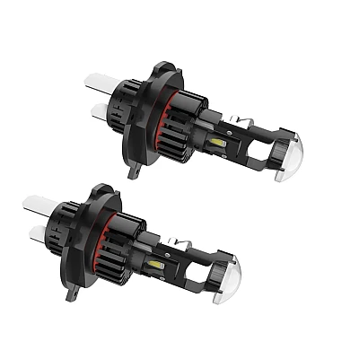 Set 2 becuri led cu lupa pro H4 LED K88 280w 12V 6500k 28000 LM Set 2 becuri led cu lupa pro H4 LED K88 280w 12V 6500k 28000 LM