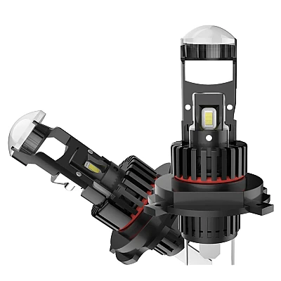 Set 2 becuri led cu lupa pro H4 LED K88 280w 12V 6500k 28000 LM Set 2 becuri led cu lupa pro H4 LED K88 280w 12V 6500k 28000 LM