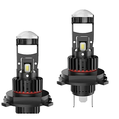 Set 2 becuri led cu lupa pro H4 LED K88 280w 12V 6500k 28000 LM Set 2 becuri led cu lupa pro H4 LED K88 280w 12V 6500k 28000 LM