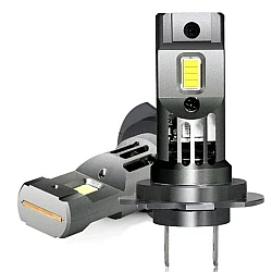 Set 2 becuri led H7 FQ5 lumina alba 6500k 12000 Lumeni cu ventilator RU