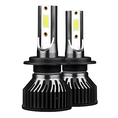 Set 2 becuri LED auto F2 H1 putere 100W temperatura 6000K lumina alba rece 12000 lumeni XL Set 2 becuri LED auto F2 H1 putere 100W temperatura 6000K lumina alba rece 12000 lumeni XL