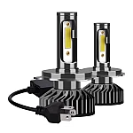 Set 2 becuri LED auto F2 H4 putere 100W temperatura 6000K lumina alba rece XL