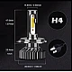 Set 2 becuri LED auto F2 H4 putere 100W temperatura 6000K lumina alba rece XL Set 2 becuri LED auto F2 H4 putere 100W temperatura 6000K lumina alba rece XL