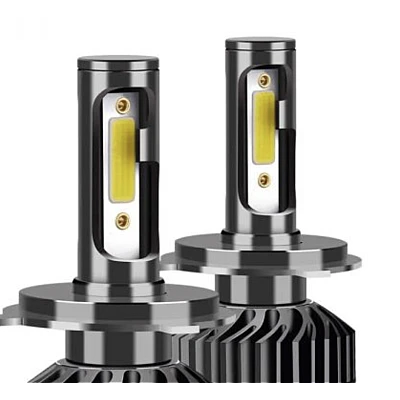 Set 2 becuri LED auto F2 H4 putere 100W temperatura 6000K lumina alba rece XL Set 2 becuri LED auto F2 H4 putere 100W temperatura 6000K lumina alba rece XL