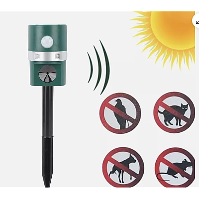 Aparat solar impotriva daunatorilor VERDE cu ultrasunete pentru gradina cu tarus Aparat solar impotriva daunatorilor VERDE cu ultrasunete pentru gradina cu tarus