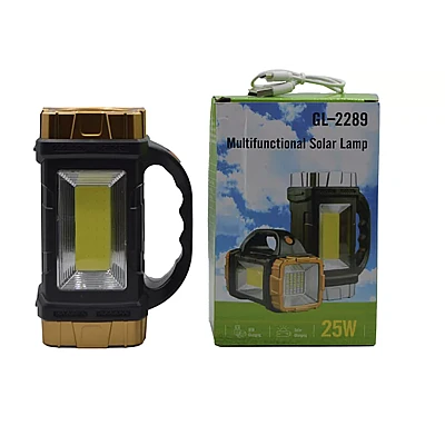 Lanterna multifunctionala LED 25W USB incarcare solara GL2289 Lanterna multifunctionala LED 25W USB incarcare solara GL2289