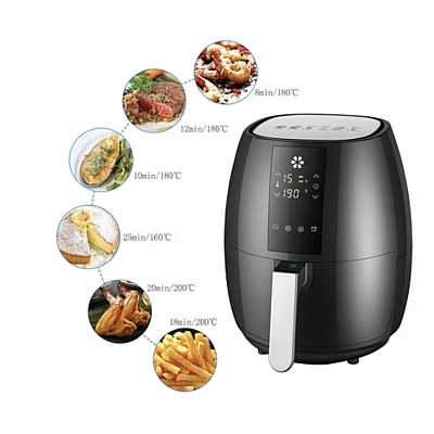 Friteuza cu aer cald Andowl Q Z8 capacitate 5L putere 1400W Friteuza cu aer cald Andowl Q Z8 capacitate 5L putere 1400W