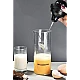 Spumator de lapte functioneaza cu baterii usor de utilizat 450 ml sticla negru/transparent Spumator de lapte functioneaza cu baterii usor de utilizat 450 ml sticla negru/transparent