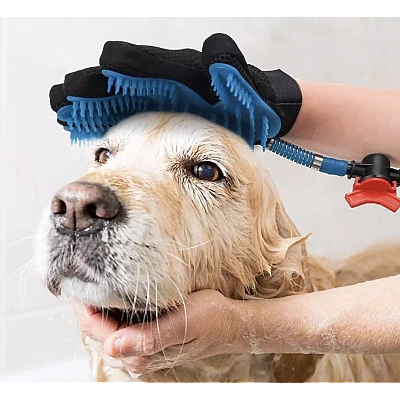 Perie tip manusa pentru spalare si masare caini/ pisici sau alte animale de companie Perie tip manusa pentru spalare si masare caini/ pisici sau alte animale de companie
