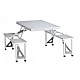 Set Masa pliabila Picnic tip Geamantan cu 4 Scaune din Aluminiu Set Masa pliabila Picnic tip Geamantan cu 4 Scaune din Aluminiu