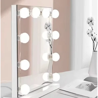 Set 10 Becuri LED pentru Oglinda de Machiaj cu 3 Moduri de Iluminare Set 10 Becuri LED pentru Oglinda de Machiaj cu 3 Moduri de Iluminare