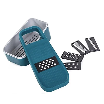 Razatoare Multifunctionala 5 in 1 pentru Legume si Fructe Lame Interschimbabile Razatoare Multifunctionala 5 in 1 pentru Legume si Fructe Lame Interschimbabile