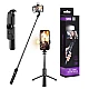Selfie stick Bluetooth trepied stabil cu LED Q02S de 104cm Selfie stick Bluetooth trepied stabil cu LED Q02S de 104cm