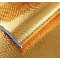 Set 2 Folii Aluminiu autoadezive pentru protectie mobila bucatarie AURIU 3D 60 x 300 cm Set 2 Folii Aluminiu autoadezive pentru protectie mobila bucatarie AURIU 3D 60 x 300 cm