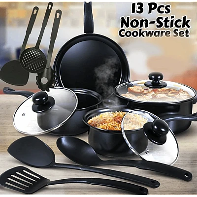 Set oale si ustensile bucatarie pentru gatit 13 piese Set oale si ustensile bucatarie pentru gatit 13 piese