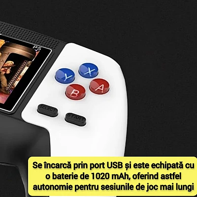 Consola de jocuri video P5 portabila 520 Jocuri Retro display rezolutie 320x240 Consola de jocuri video P5 portabila 520 Jocuri Retro display rezolutie 320x240