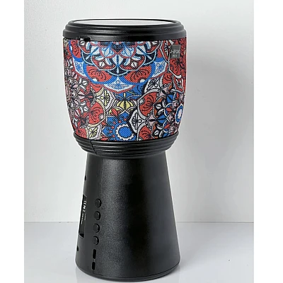 Boxa portabila bluetooth cu incarcare solara design Darbuka cu radio FM si lanterna Boxa portabila bluetooth cu incarcare solara design Darbuka cu radio FM si lanterna