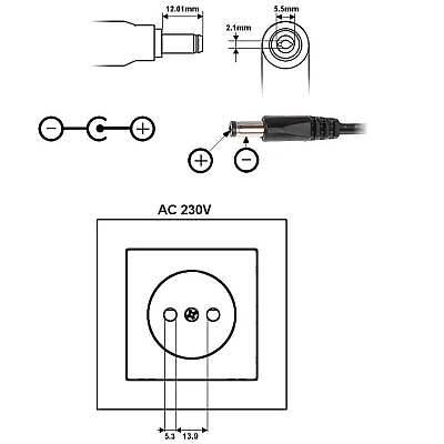Alimentator 5A 12V pentru Camere Supraveghere Alimentator 5A 12V pentru Camere Supraveghere