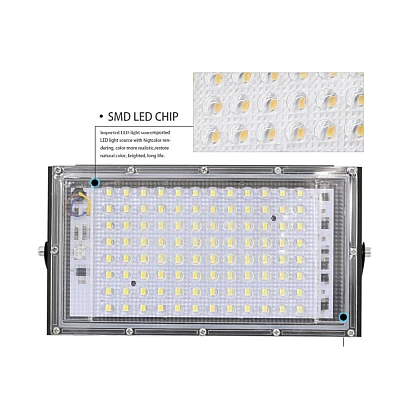 Proiector 100W 12V 96 led smd cu lupa Dreptunghoular CaiCai CLESTI Proiector 100W 12V 96 led smd cu lupa Dreptunghoular CaiCai CLESTI