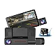 Camera auto de bord tripla Full HD 1080P 3 camere fata+interior+marsarier Senzor de coliziune G-senzor Filmare continua Vedere nocturna Camera auto de bord tripla Full HD 1080P 3 camere fata+interior+marsarier Senzor de coliziune G-senzor Filmare continua Vedere nocturna