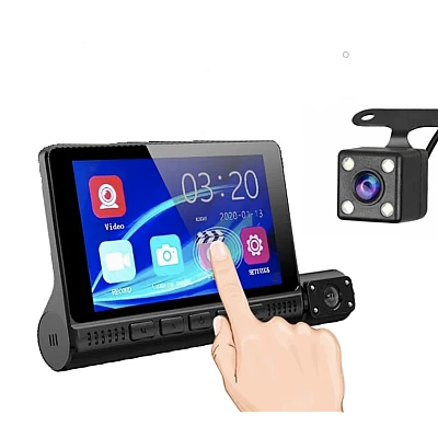 Camera auto tripla 1440P profesionala monitor 4inch TOUCHSCREEN Camera auto tripla 1440P profesionala monitor 4inch TOUCHSCREEN