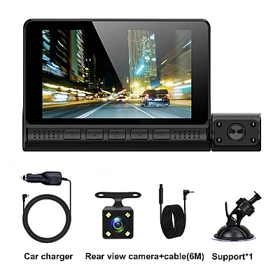 Camera auto tripla 1440P profesionala monitor 4inch TOUCHSCREEN Camera auto tripla 1440P profesionala monitor 4inch TOUCHSCREEN