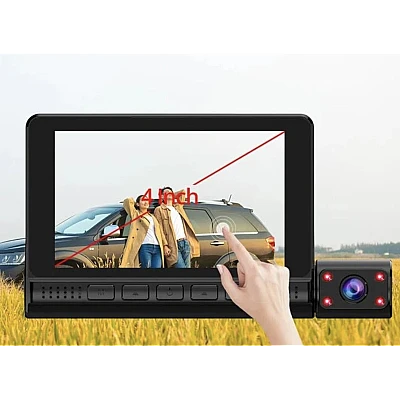Camera auto tripla 1440P profesionala monitor 4inch TOUCHSCREEN Camera auto tripla 1440P profesionala monitor 4inch TOUCHSCREEN
