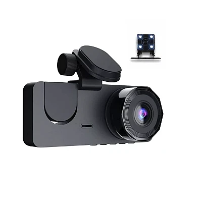 Camera tripla auto DVR 2 Full HD inregistrare automata Camera tripla auto DVR 2 Full HD inregistrare automata