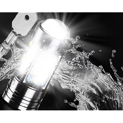 Set 2 becuri auto LED H3 cu lupa 60W 27 SMD 12V 6000K Set 2 becuri auto LED H3 cu lupa 60W 27 SMD 12V 6000K