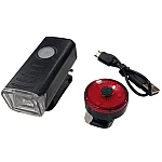 Set far si stop pentru bicicleta HY028 cu incarcare USB