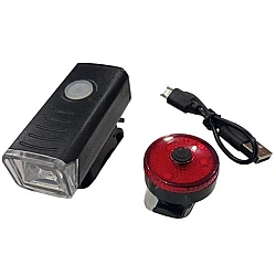 Set far si stop pentru bicicleta HY028 cu incarcare USB