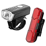 Set far si stop pentru bicicleta HY027 cu incarcare USB