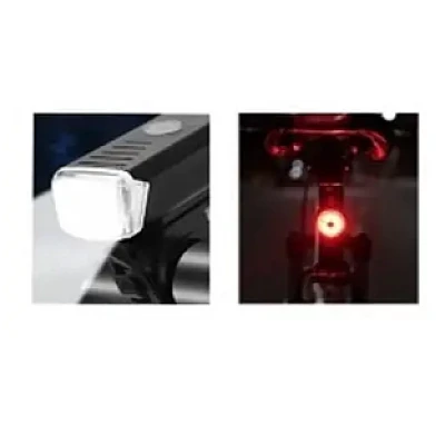 Set far si stop pentru bicicleta HY027 cu incarcare USB Set far si stop pentru bicicleta HY027 cu incarcare USB