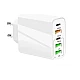 Incarcator priza 65W cu 3 porturi USB 2 porturi PD/Type C incarcare rapida Incarcator priza 65W cu 3 porturi USB 2 porturi PD/Type C incarcare rapida