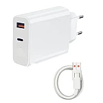 Incarcator de priza 120W inclus cablu 6A USB la USB C transfer date si incarcare