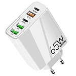 Incarcator priza 65W cu 3 porturi USB 2 porturi PD/Type C incarcare rapida