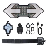 Set semnalizator bicicleta HYD 040 cu incarcare USB si telecomanda Set semnalizator bicicleta HYD 040 cu incarcare USB si telecomanda
