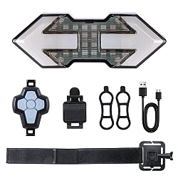 Set semnalizator bicicleta HYD 040 cu incarcare USB si telecomanda