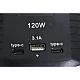 Incarcator auto la bricheta 120W cu 3 prize USB Incarcator auto la bricheta 120W cu 3 prize USB