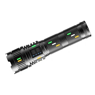 Lanterna profesionala CB G400Y din aluminiu resistenta la socuri cu led 300w 4 acumulatori 181350 incarcare USB Lanterna profesionala CB G400Y din aluminiu resistenta la socuri cu led 300w 4 acumulatori 181350 incarcare USB