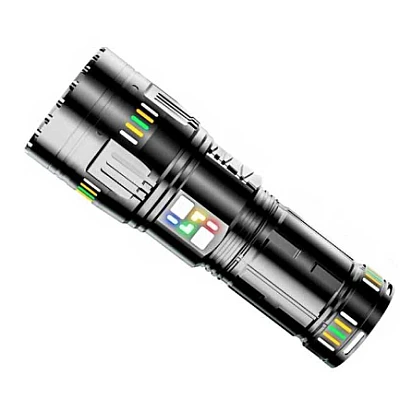 Lanterna profesionala BL G601 putere 300W fiabilitate 4 acumulatori 18650 Incarcare USB 5km Lanterna profesionala BL G601 putere 300W fiabilitate 4 acumulatori 18650 Incarcare USB 5km