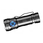 Lanterna compacta de aluminiu BL F82 cu 8 LED XPG magnet si clips incarcare USB acumulator 26650 Lumina Rosie SOS