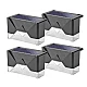 Set 4 Lampi Solare LED pentru scari gard stalpi rezistent la apa senzor de Lumina 8,1 cm x 5 cm x 4,5 cm Lumina Calda Set 4 Lampi Solare LED pentru scari gard stalpi rezistent la apa senzor de Lumina 8,1 cm x 5 cm x 4,5 cm Lumina Calda