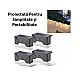 Set 4 Lampi Solare LED pentru scari gard stalpi rezistent la apa senzor de Lumina 8,1 cm x 5 cm x 4,5 cm Lumina Calda Set 4 Lampi Solare LED pentru scari gard stalpi rezistent la apa senzor de Lumina 8,1 cm x 5 cm x 4,5 cm Lumina Calda