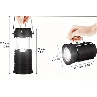Lampa Felinar Solara Camping 900 Lumeni cu agatatoare MH 5800T 6 + 1 LED Lampa Felinar Solara Camping 900 Lumeni cu agatatoare MH 5800T 6 + 1 LED