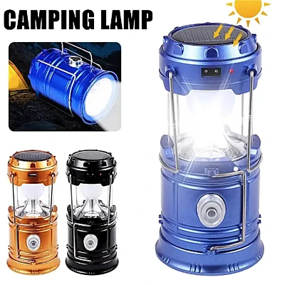 Lampa Felinar Solara Camping 900 Lumeni cu agatatoare MH 5800T 6 + 1 LED Lampa Felinar Solara Camping 900 Lumeni cu agatatoare MH 5800T 6 + 1 LED